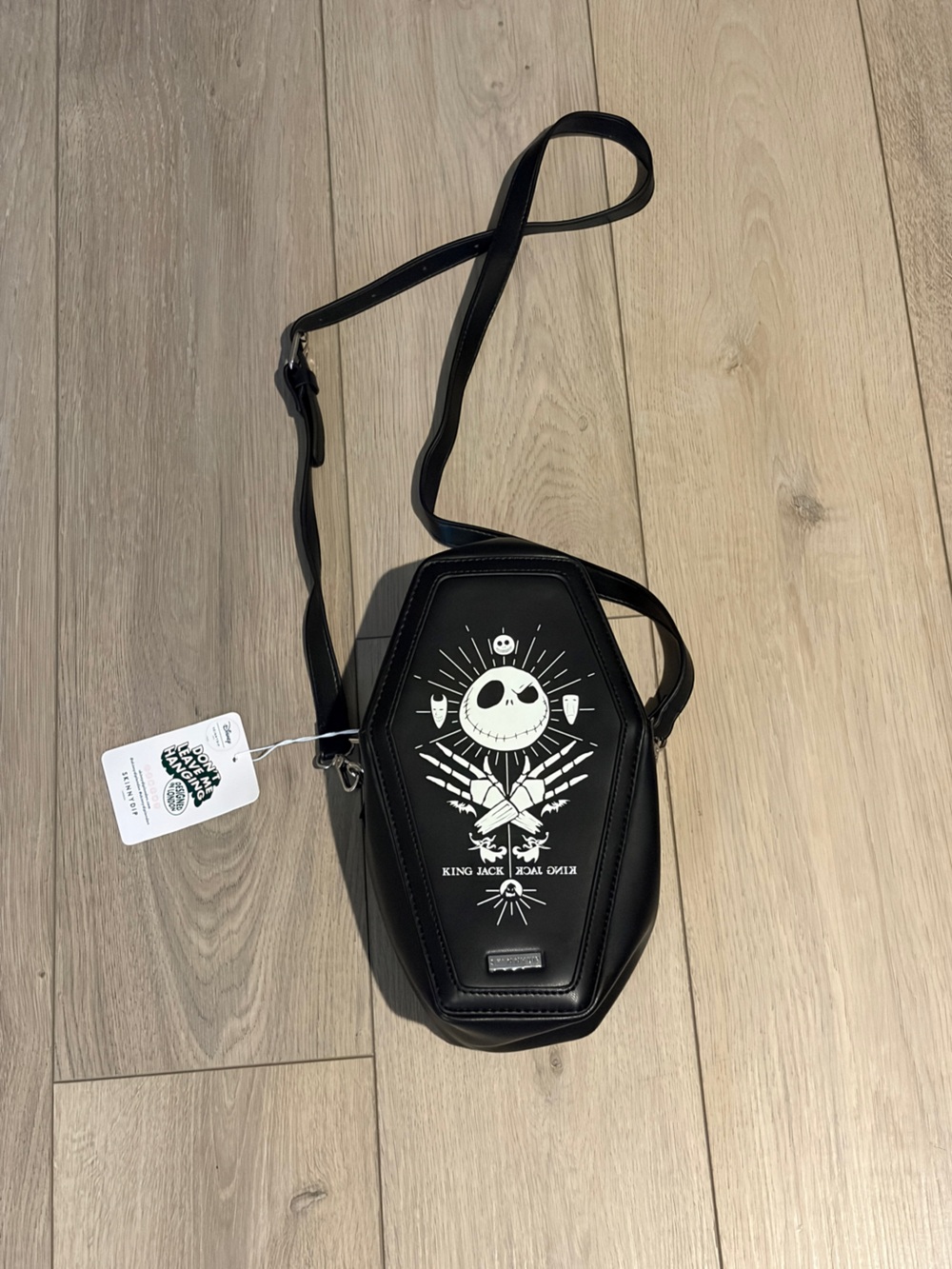 NWT Disney x Skinnydip London Jack Skellington Coffin Crossbody Bag Purse